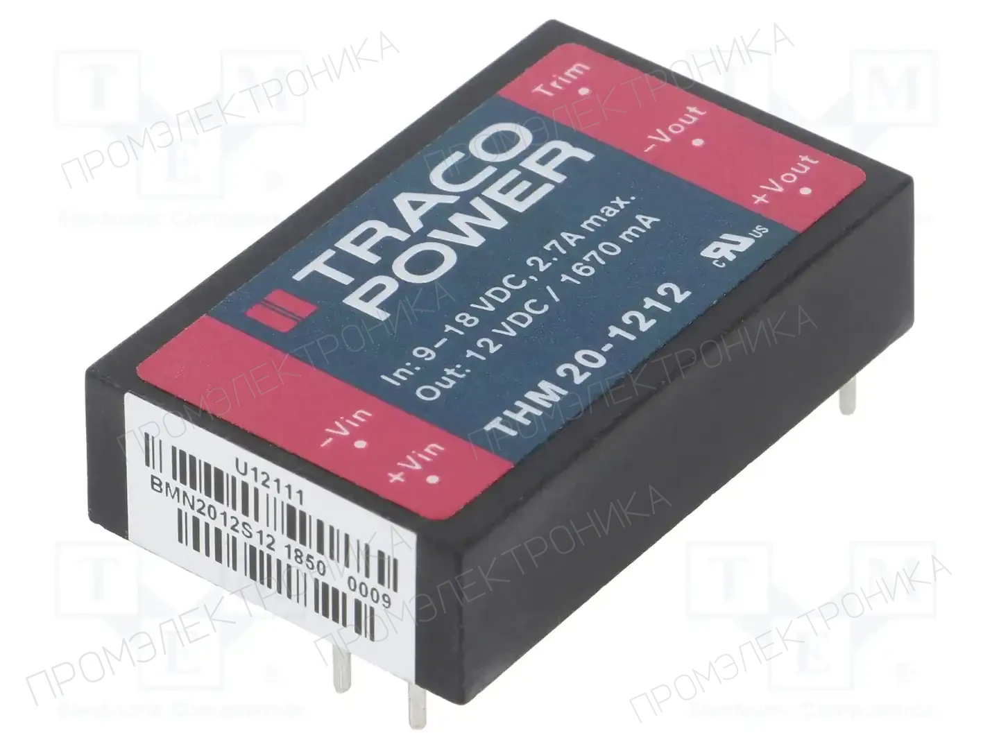 TRACO POWER THM 20-1212 — Преобразователи DC/DC