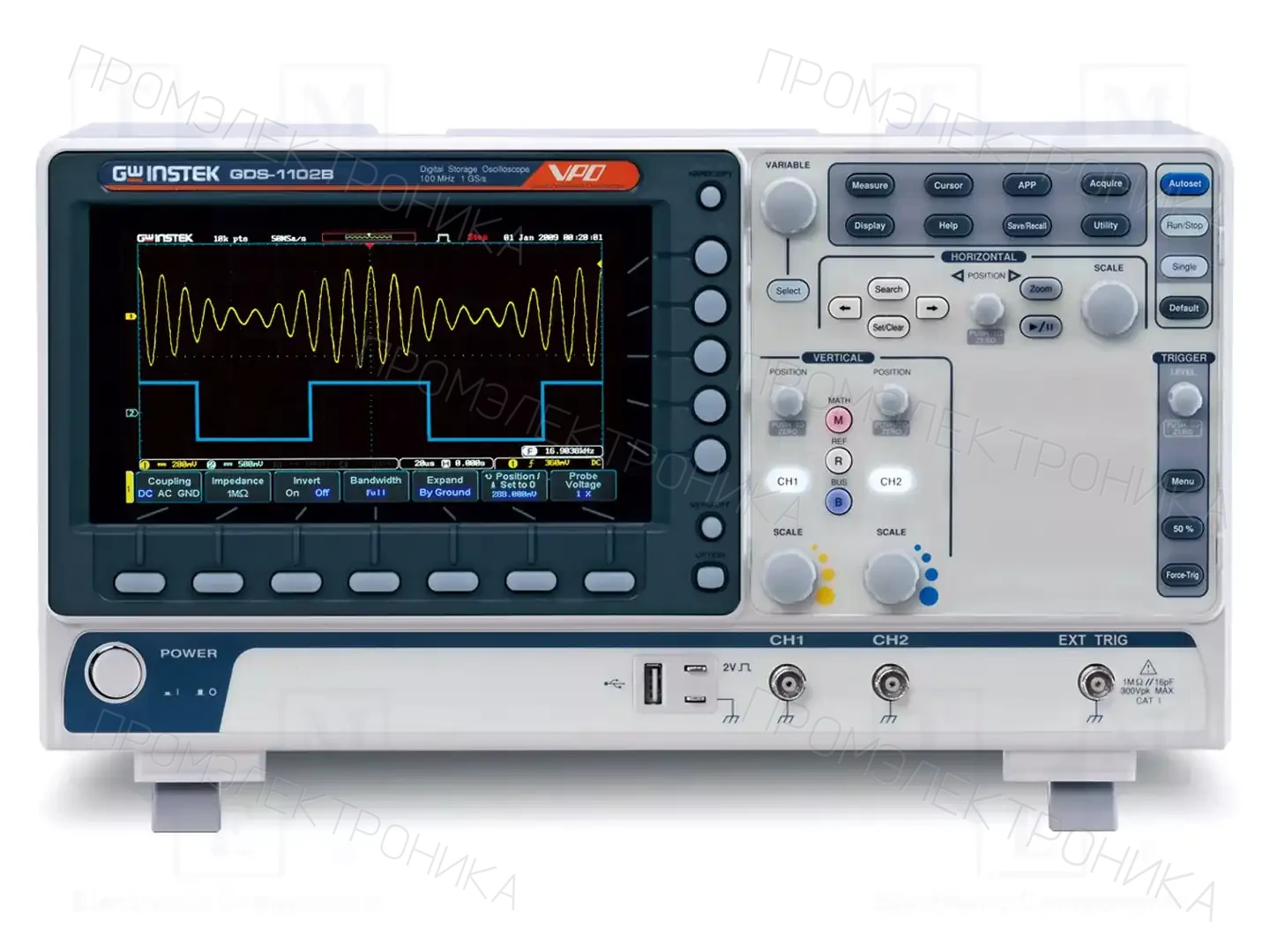 GW INSTEK GDS-1102B (CE) 2CH — Осциллоскопы цифровые