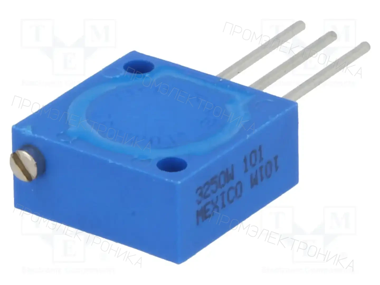 BOURNS 3250W-1-101 — Потенциометры THT многооборотные 1/2 дм
