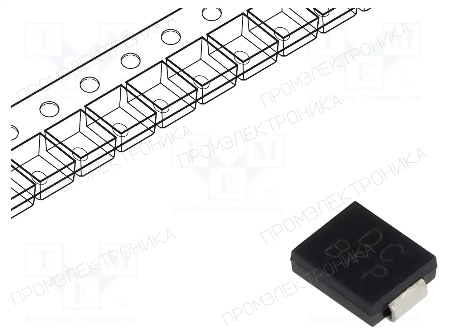 DC COMPONENTS SMCJ36CA — Диоды TVS SMD двунаправленные