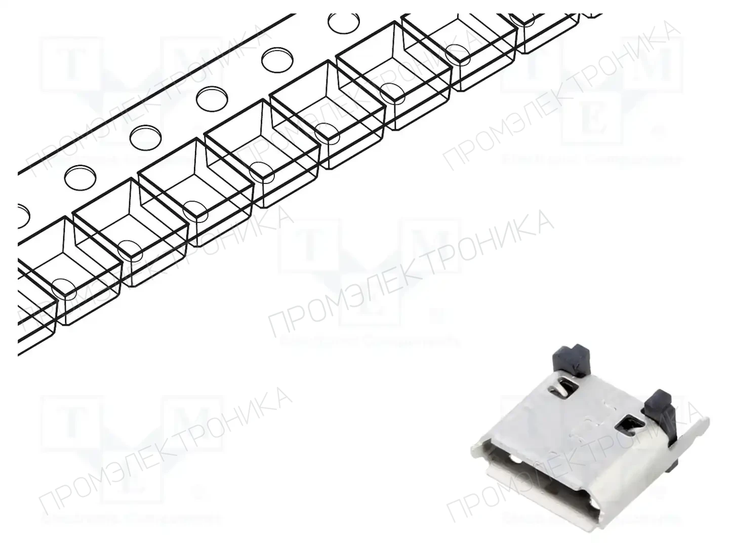 GCT USB3140-30-0140-1-C — Разъeмы USB и IEEE1394