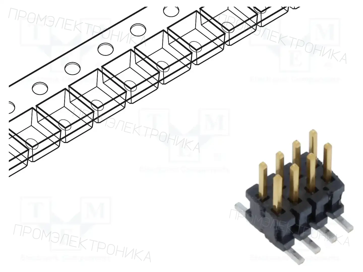 SAMTEC FTSH-104-01-L-DV-P-TR — Разъeмы пластина - пластина