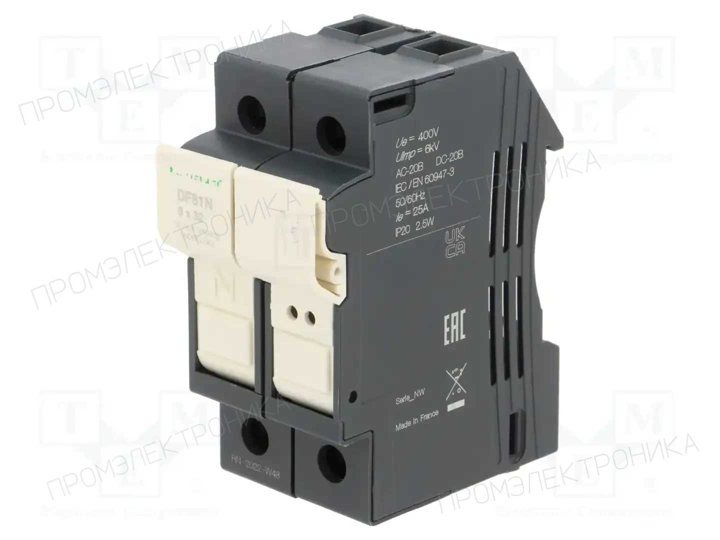 SCHNEIDER ELECTRIC DF81N — Гнезда предохранительные на DIN-рейку