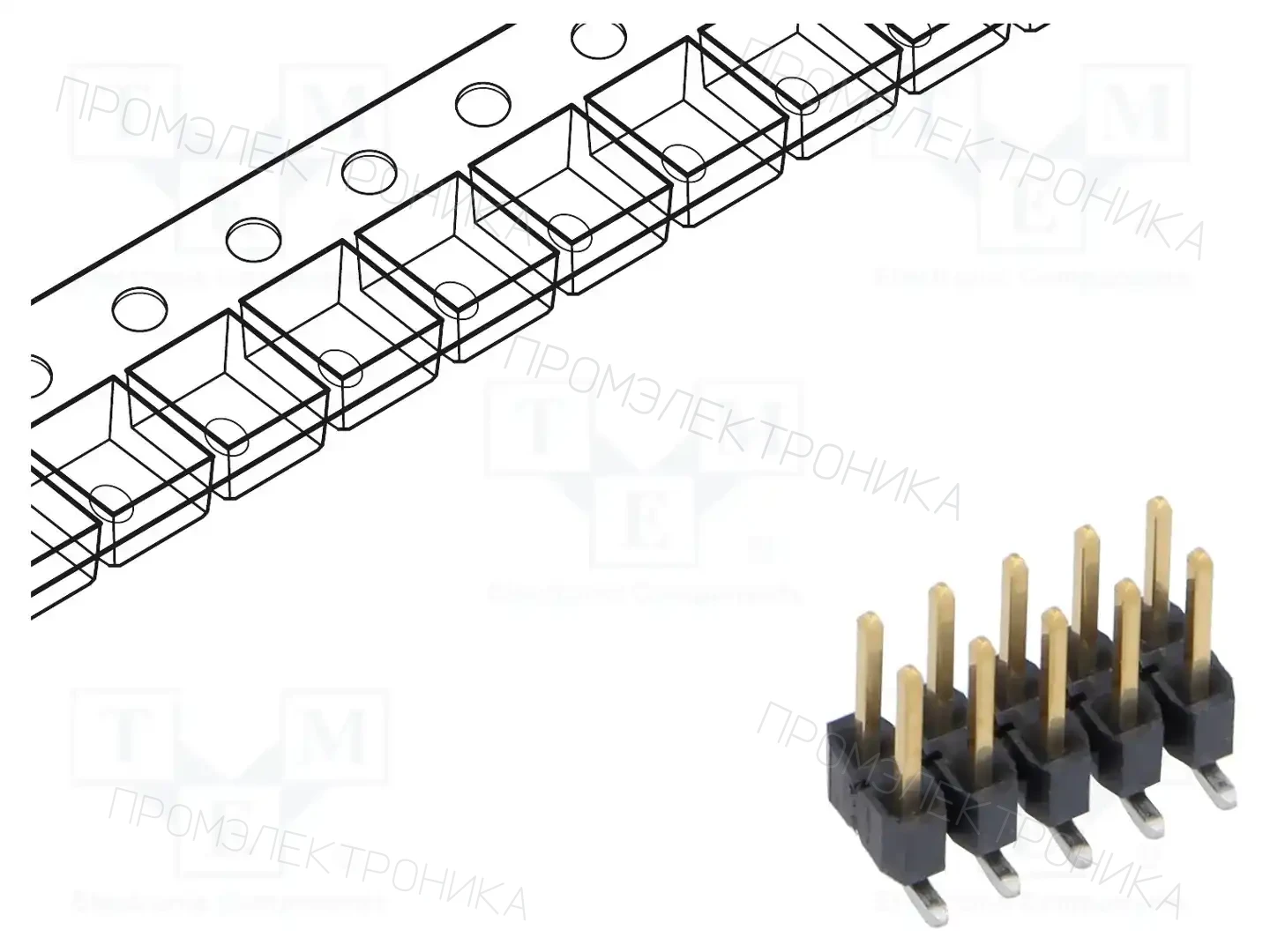 SAMTEC TSM-105-01-L-DV-A-P-TR — Разъeмы пластина - пластина