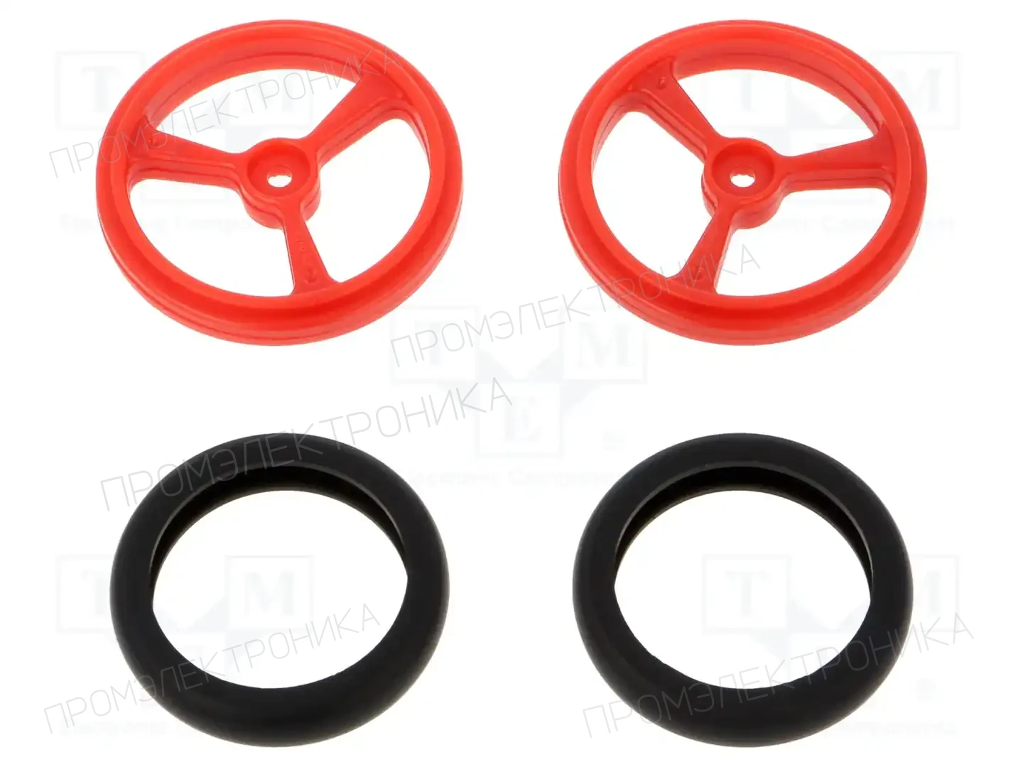 POLOLU POLOLU WHEEL(20T, 4.8MM) - 40×7MM, RED — Аксессуары для робототехники и RC WHEEL(20T, 4.8MM) - 40×7MM, RED