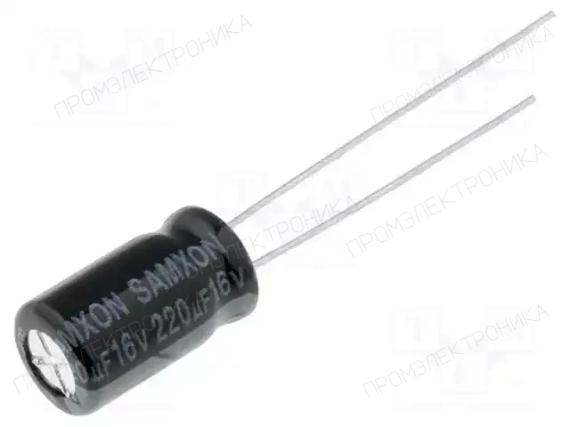 SAMXON KM 220U/16V — Конденсаторы электролитические THT