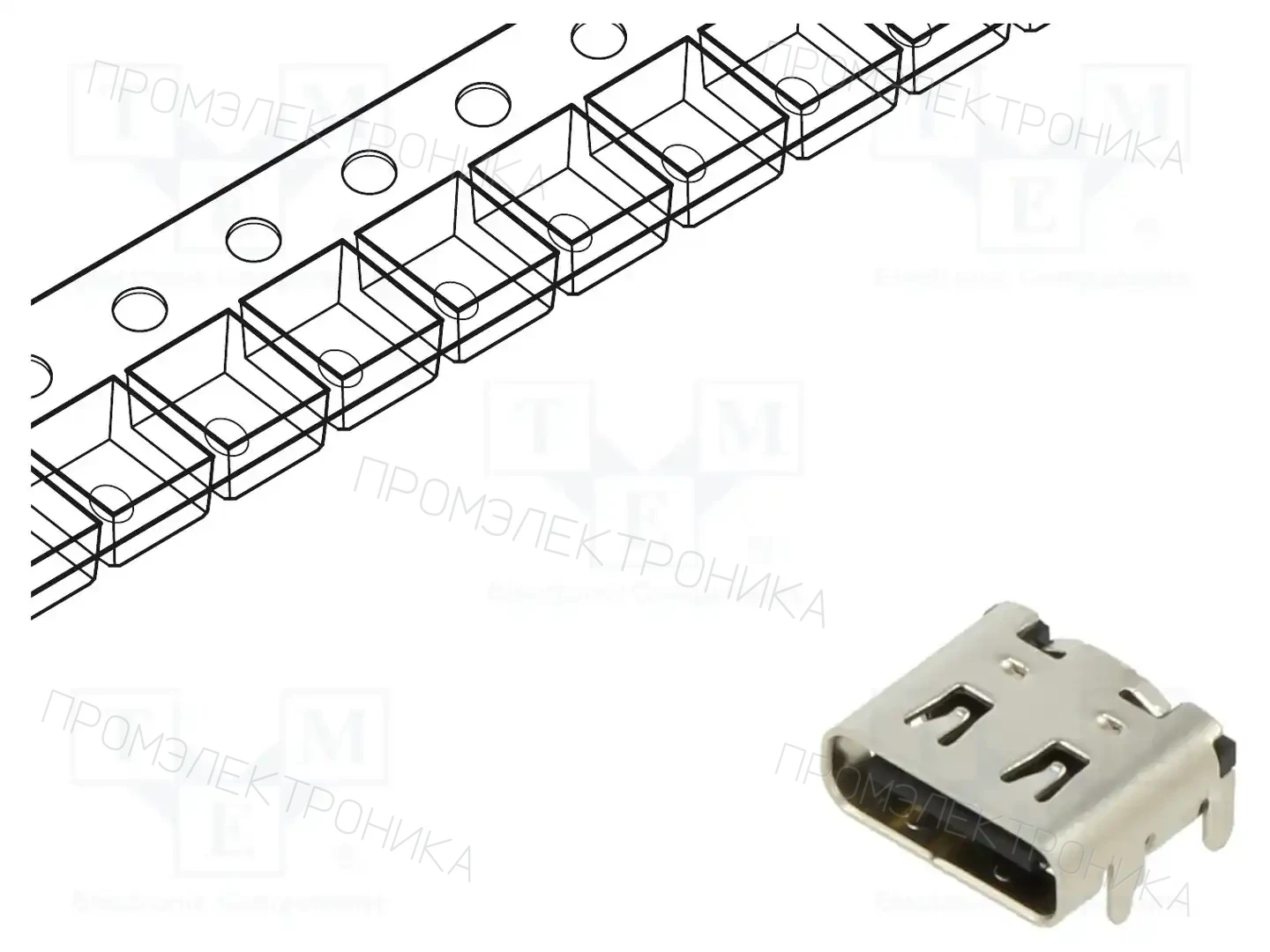 GCT USB4106-GF-A — Разъeмы USB и IEEE1394