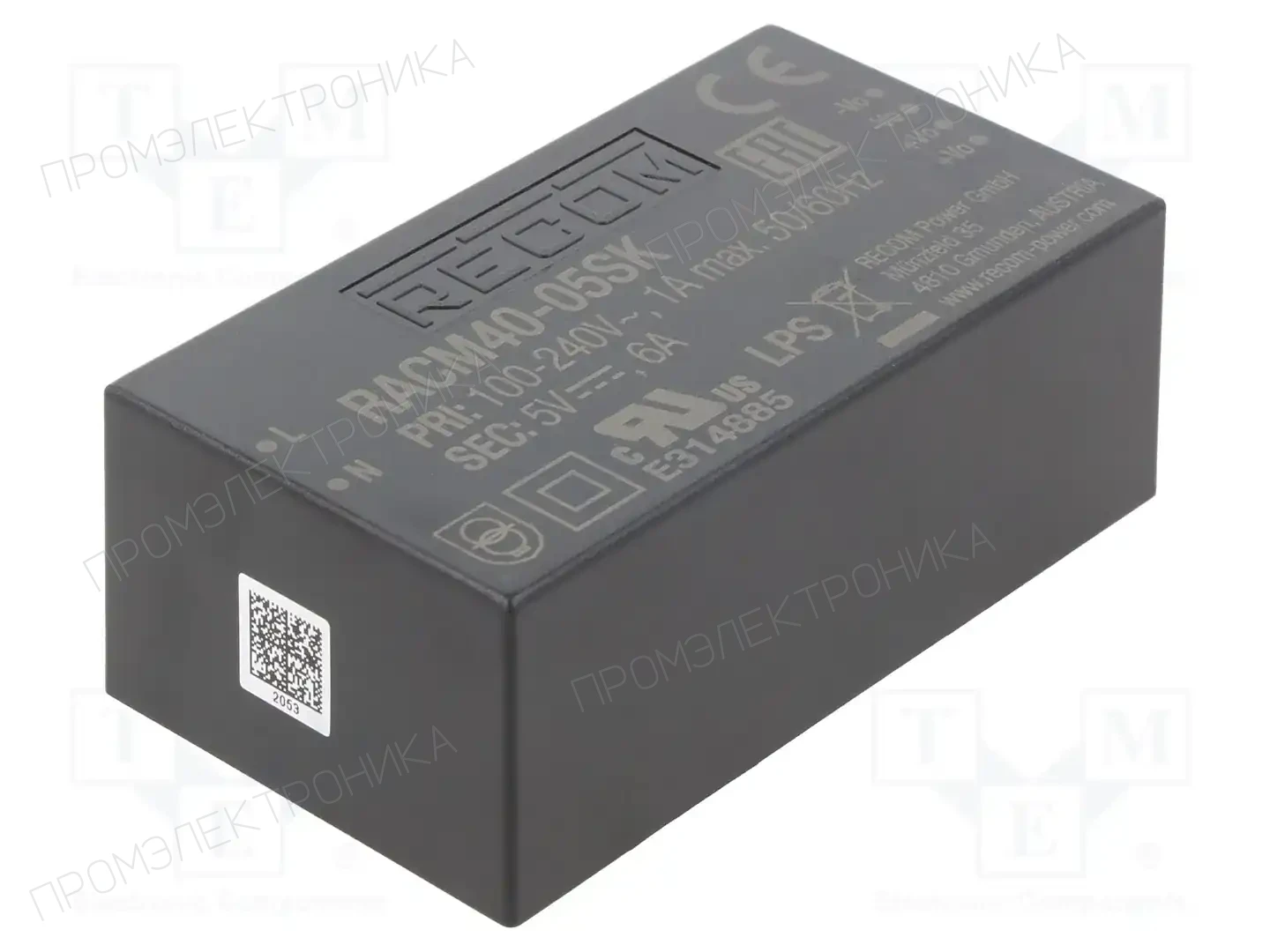 RECOM RACM40-05SK-T — Открытые блоки питания