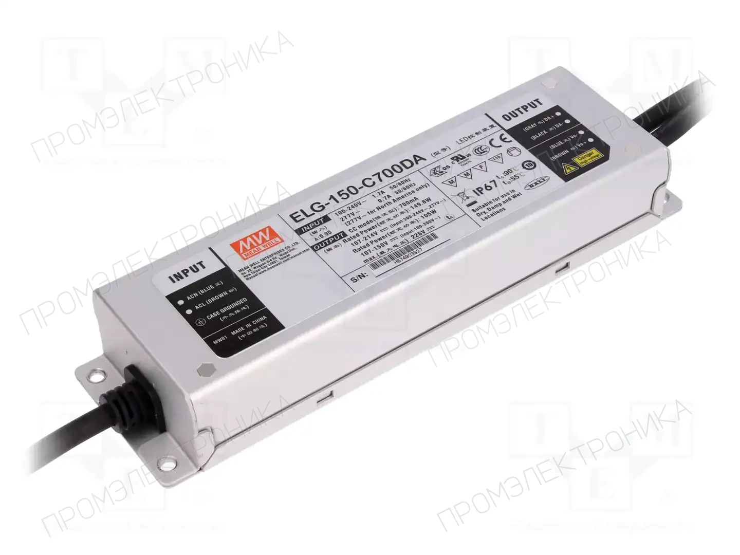 MEAN WELL ELG-150-C700DA — Блоки питания для LED