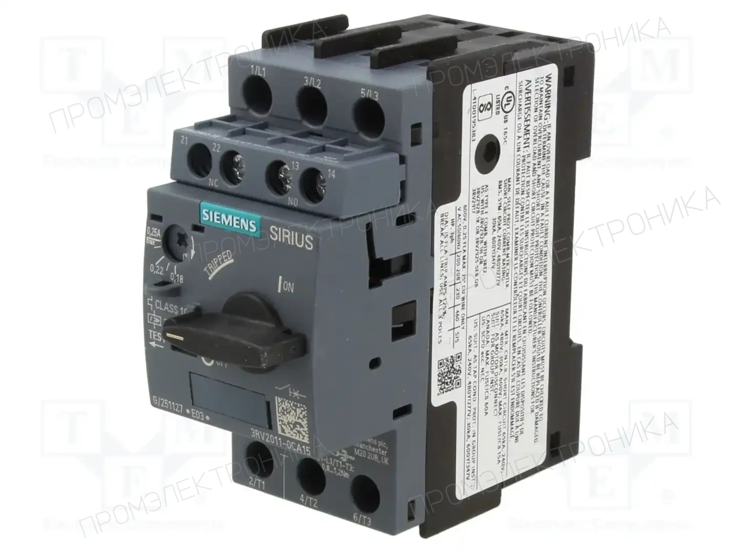 SIEMENS 3RV2011-0CA15 — Выключатели двигательные