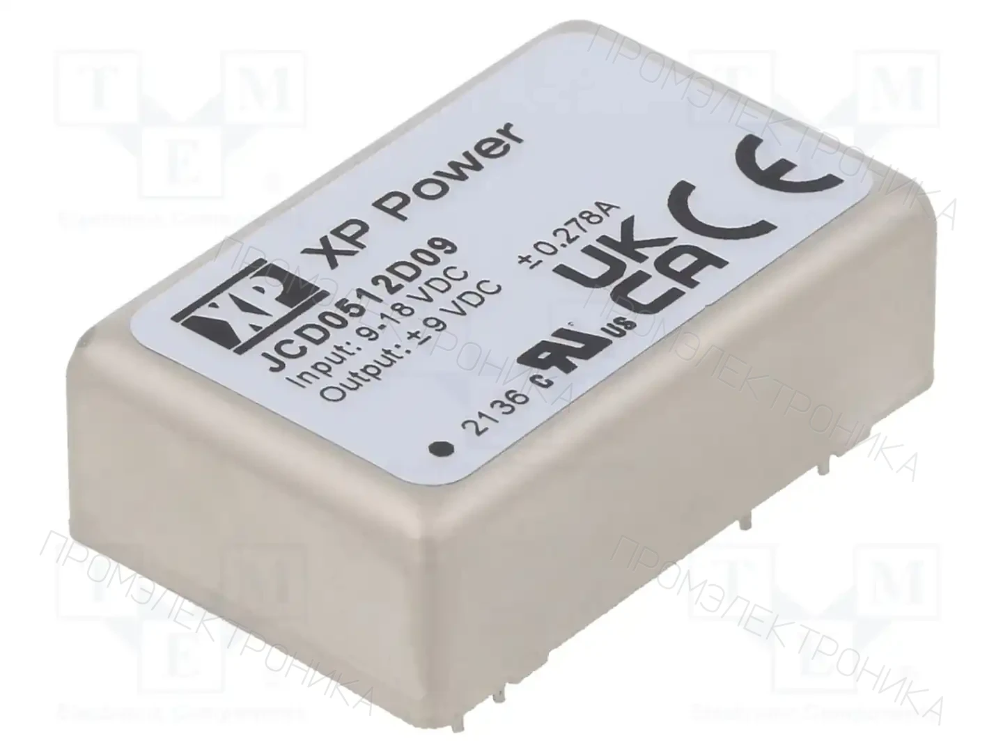 XP POWER JCD0512D09 — Преобразователи DC/DC