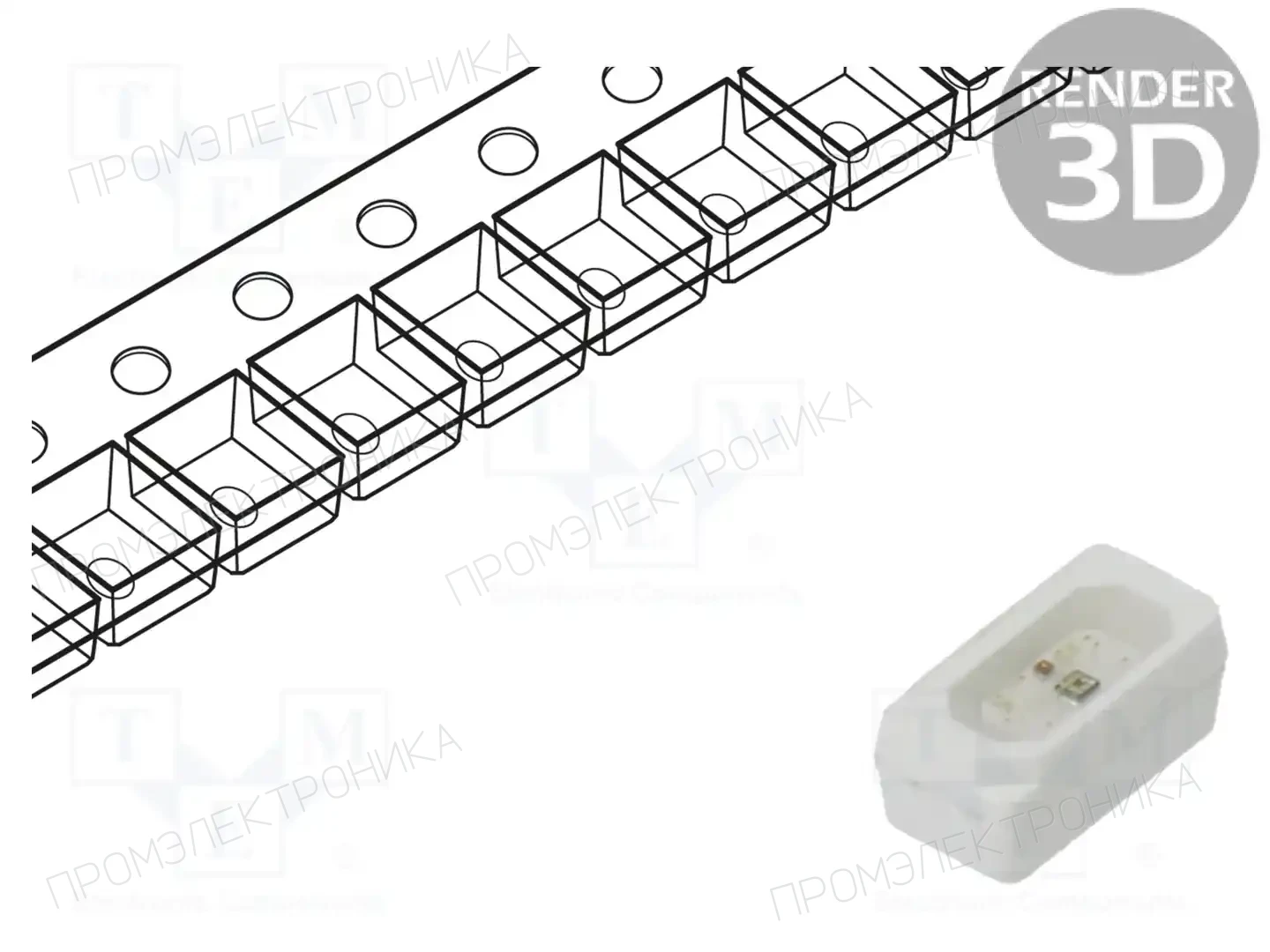 OPTOSUPPLY OSB6CVS3C1A — Светодиоды SMD цветные