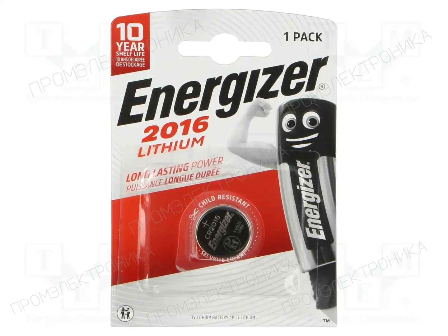 ENERGIZER CR2016 BLISTER — Батареи