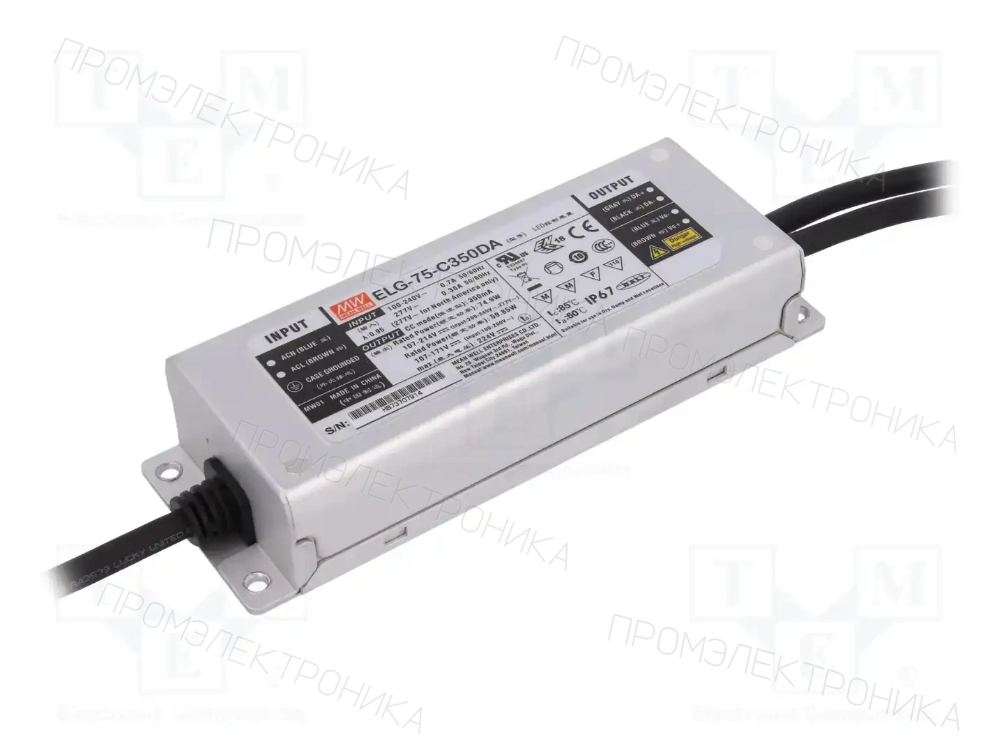 MEAN WELL ELG-75-C350DA — Блоки питания для LED
