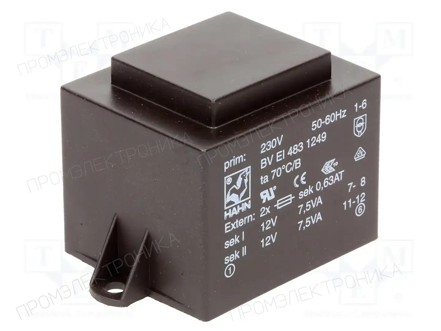 HAHN BV EI 483 1249 — Трансформаторы PCB