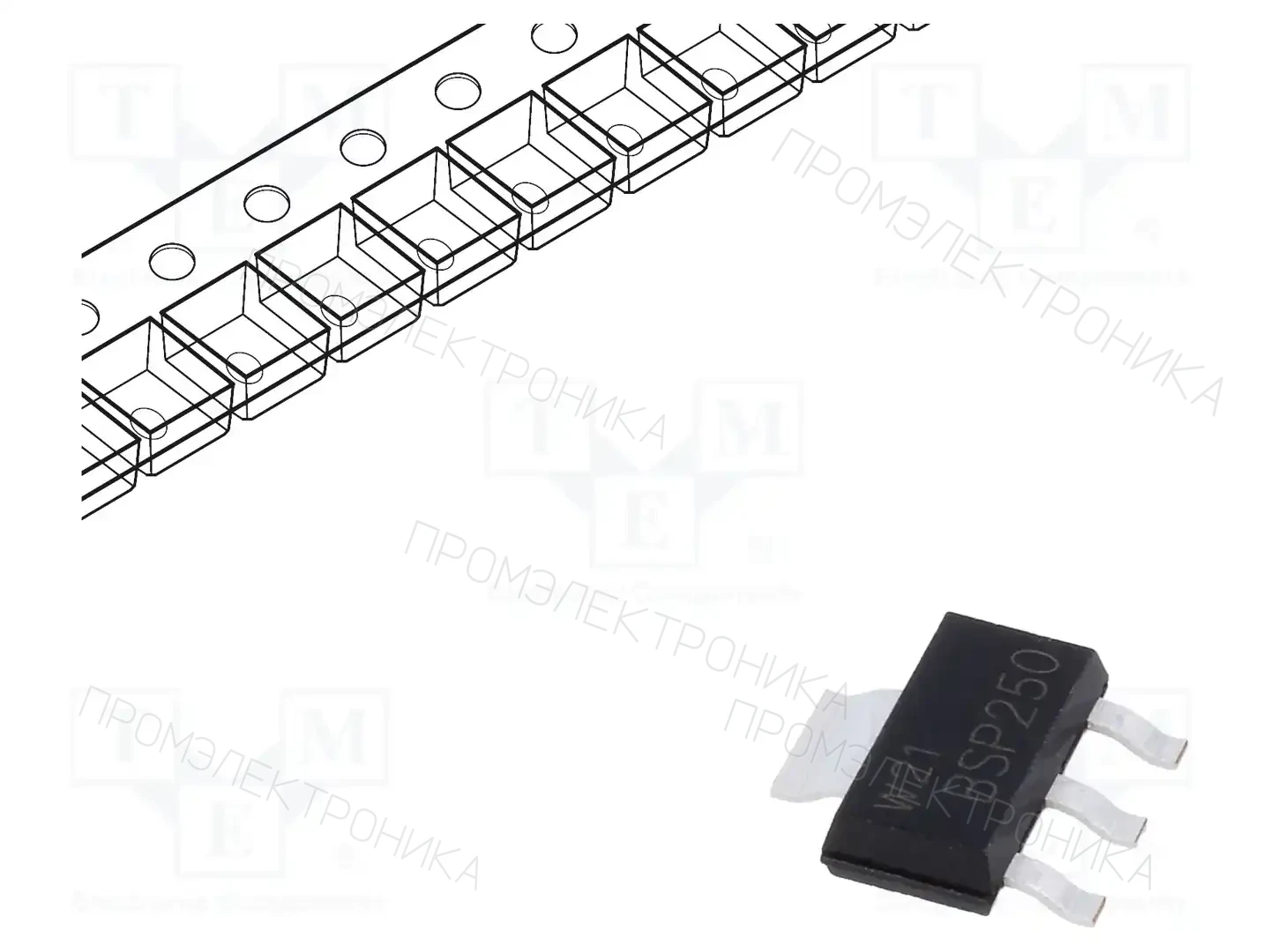 NEXPERIA BSP250,115 — Транзисторы с каналом P SMD