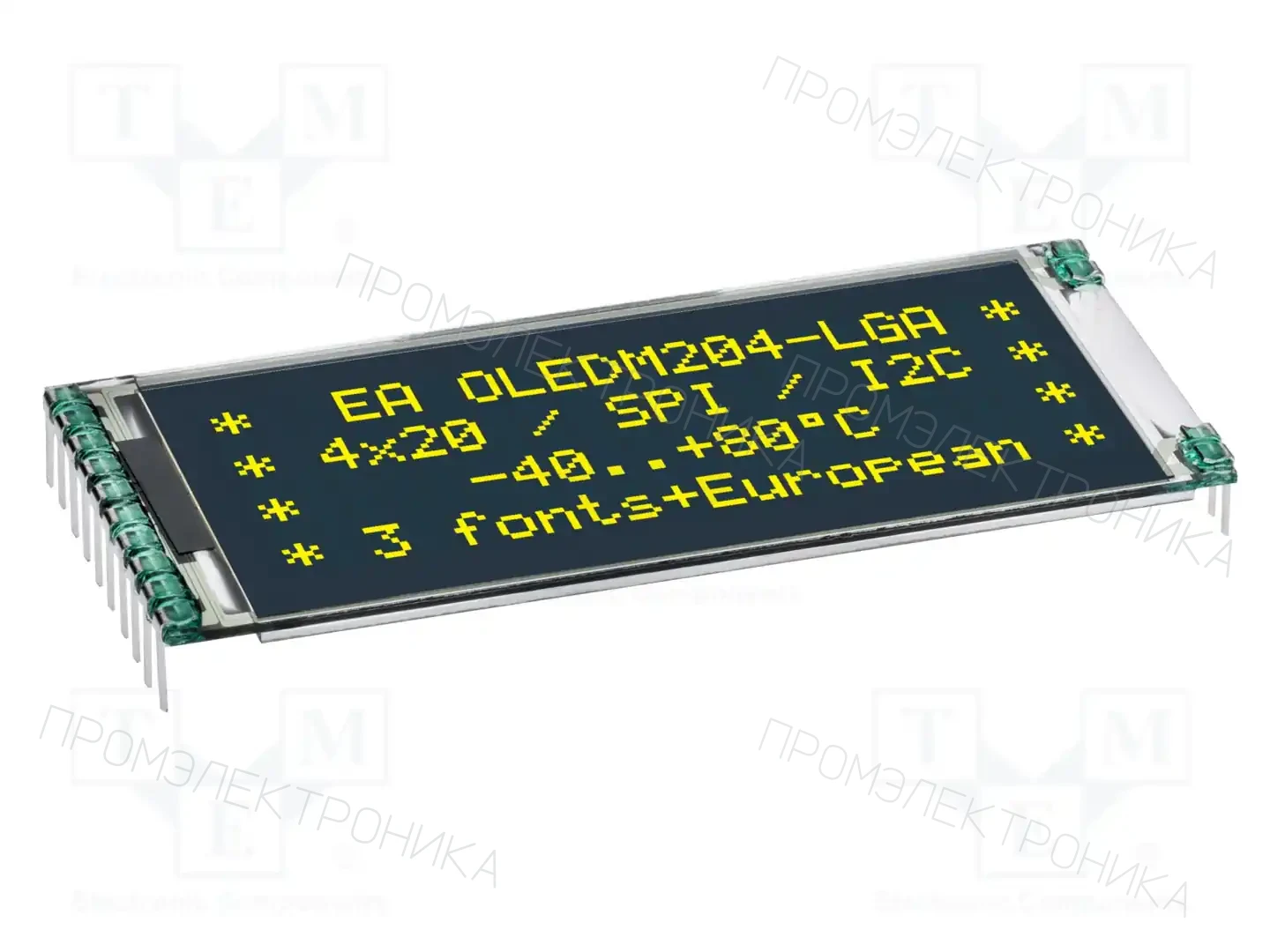 DISPLAY VISIONS EA OLEDM204-LGA — Дисплеи OLED буквенно-цифровые
