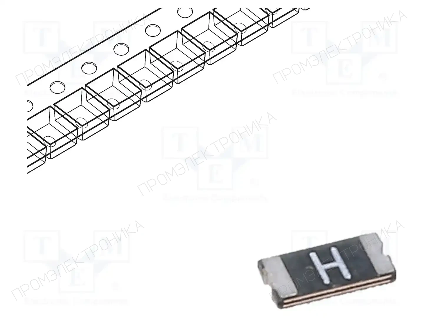 LITTELFUSE 1206L110THYR — Предохранители полимерные SMD