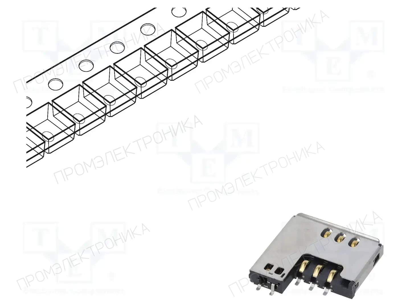 GCT SIM2070-6-0-30-00-A — Разъeмы для карт