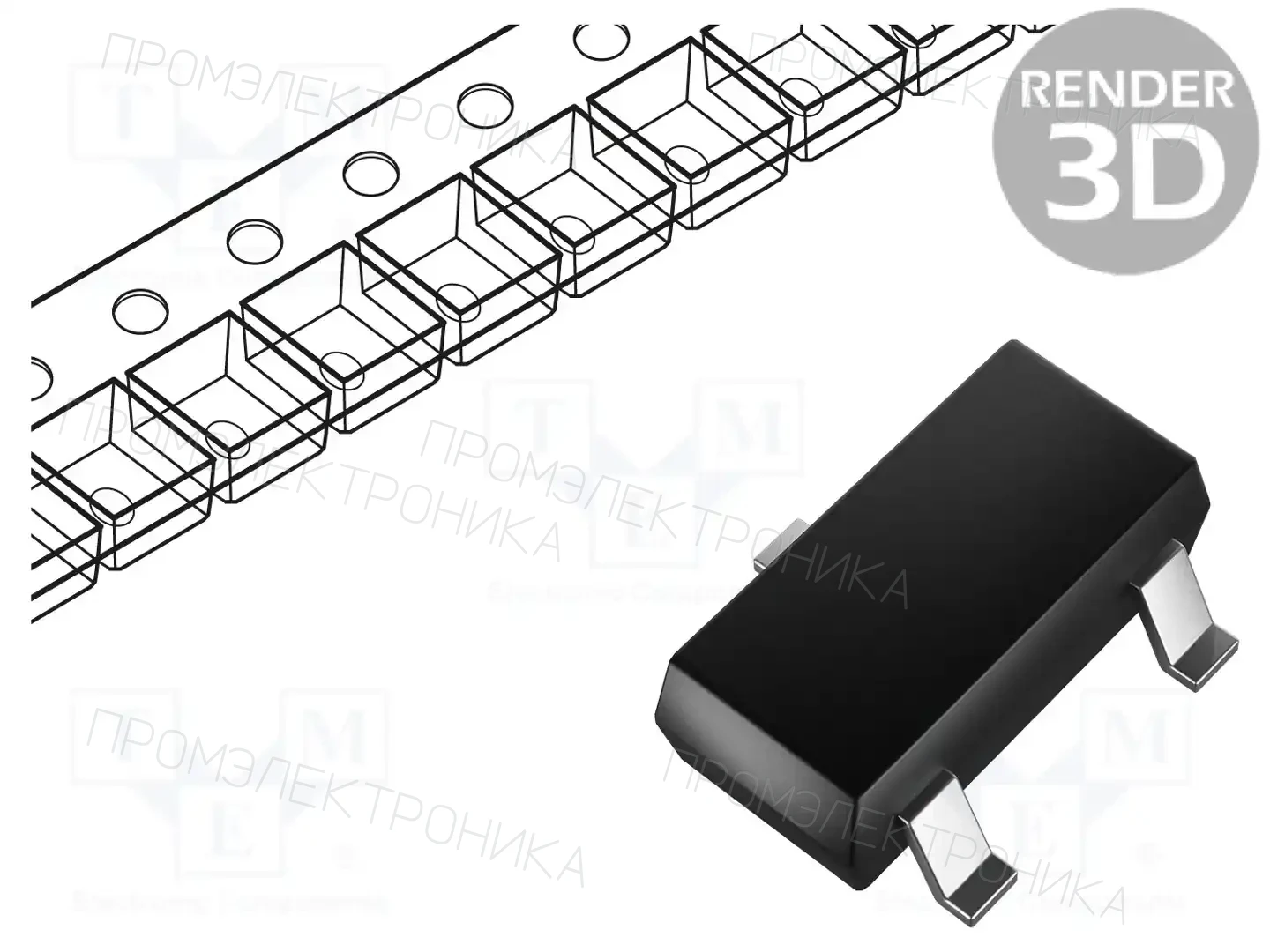 ROHM SEMICONDUCTOR 2SA1576UBTLR — Транзисторы PNP SMD