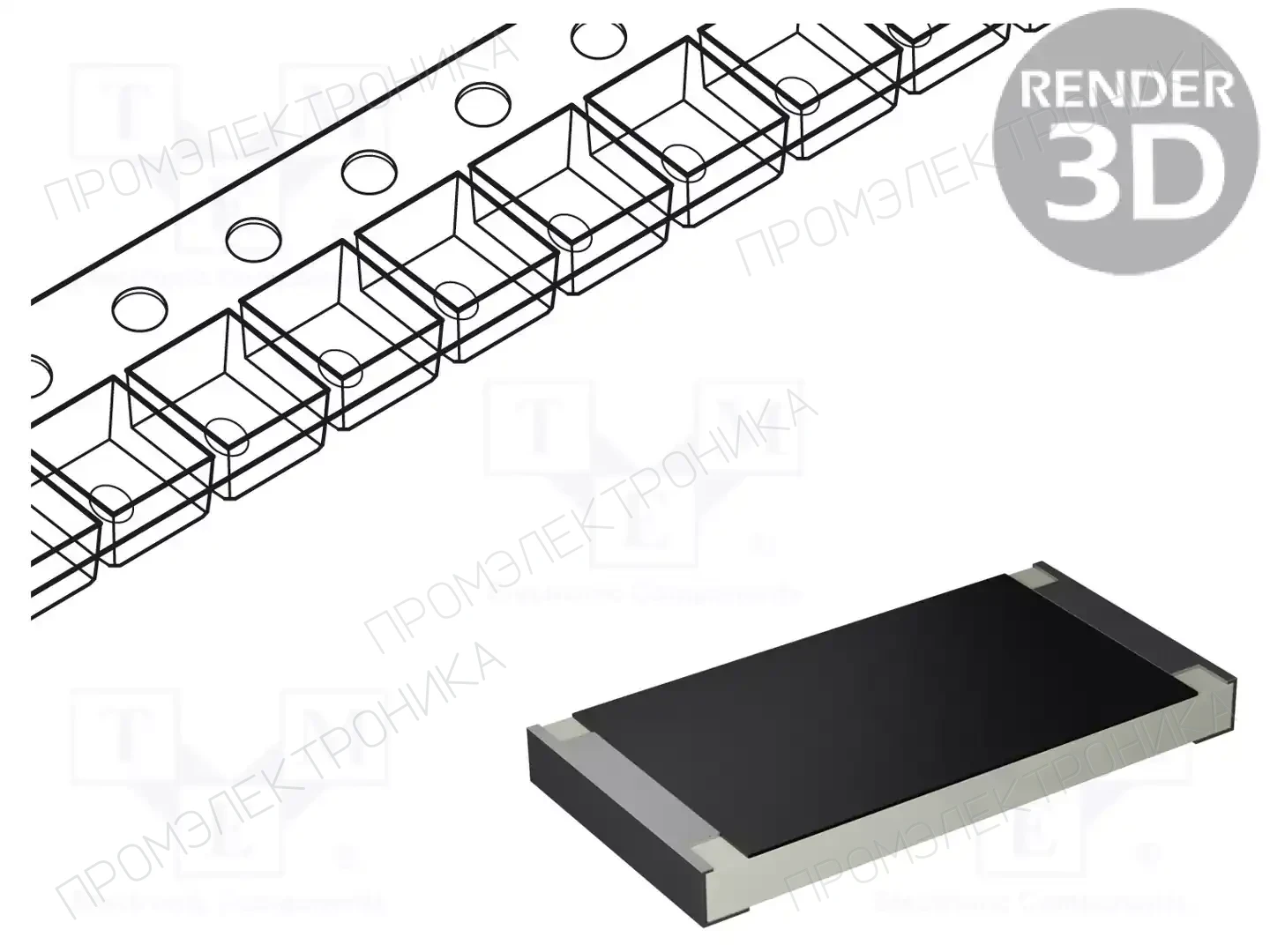 ROYALOHM HP122WJ0100T4E — Резисторы SMD