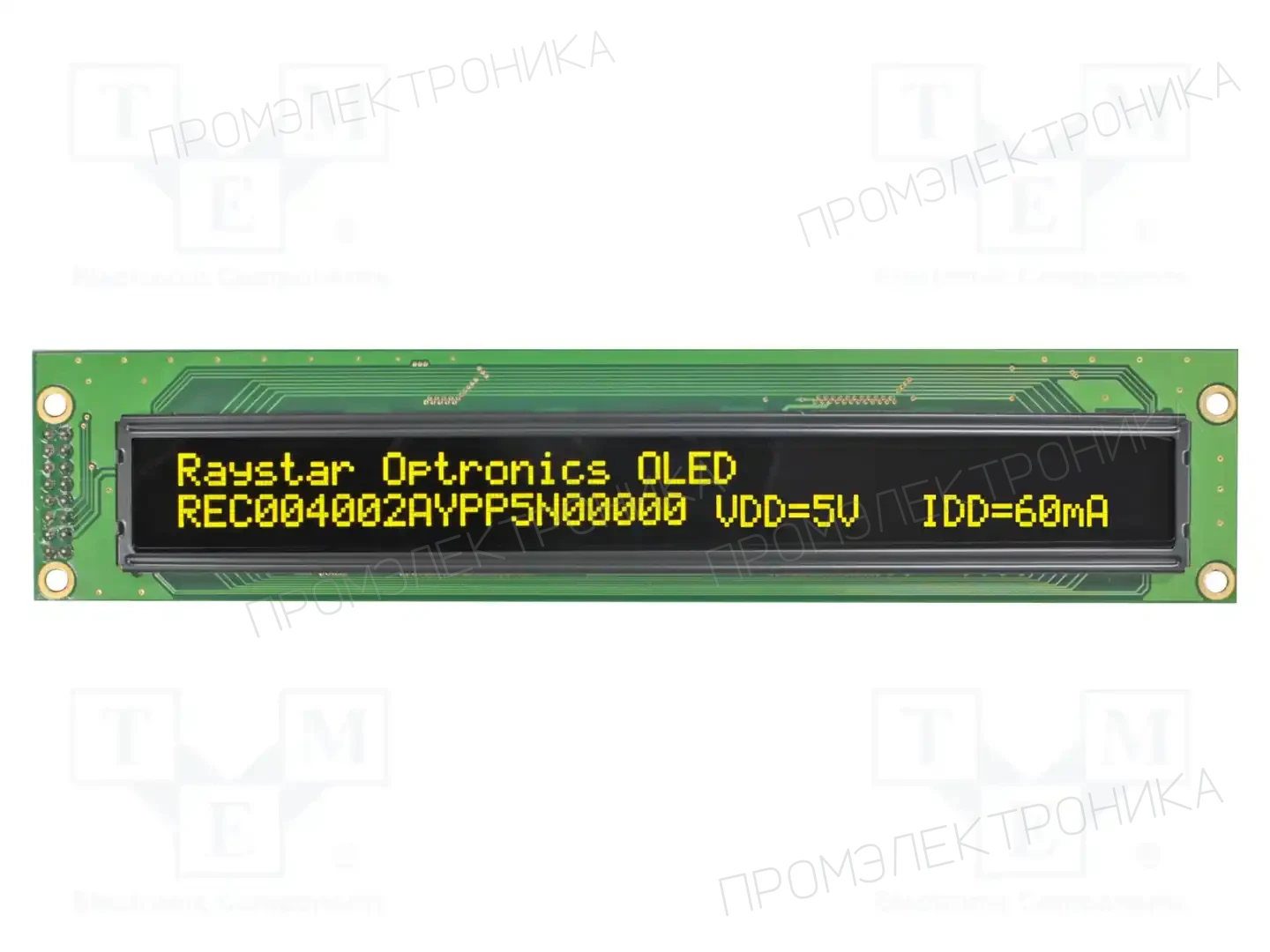 RAYSTAR OPTRONICS REC004002AYPP5N00100 — Дисплеи OLED буквенно-цифровые