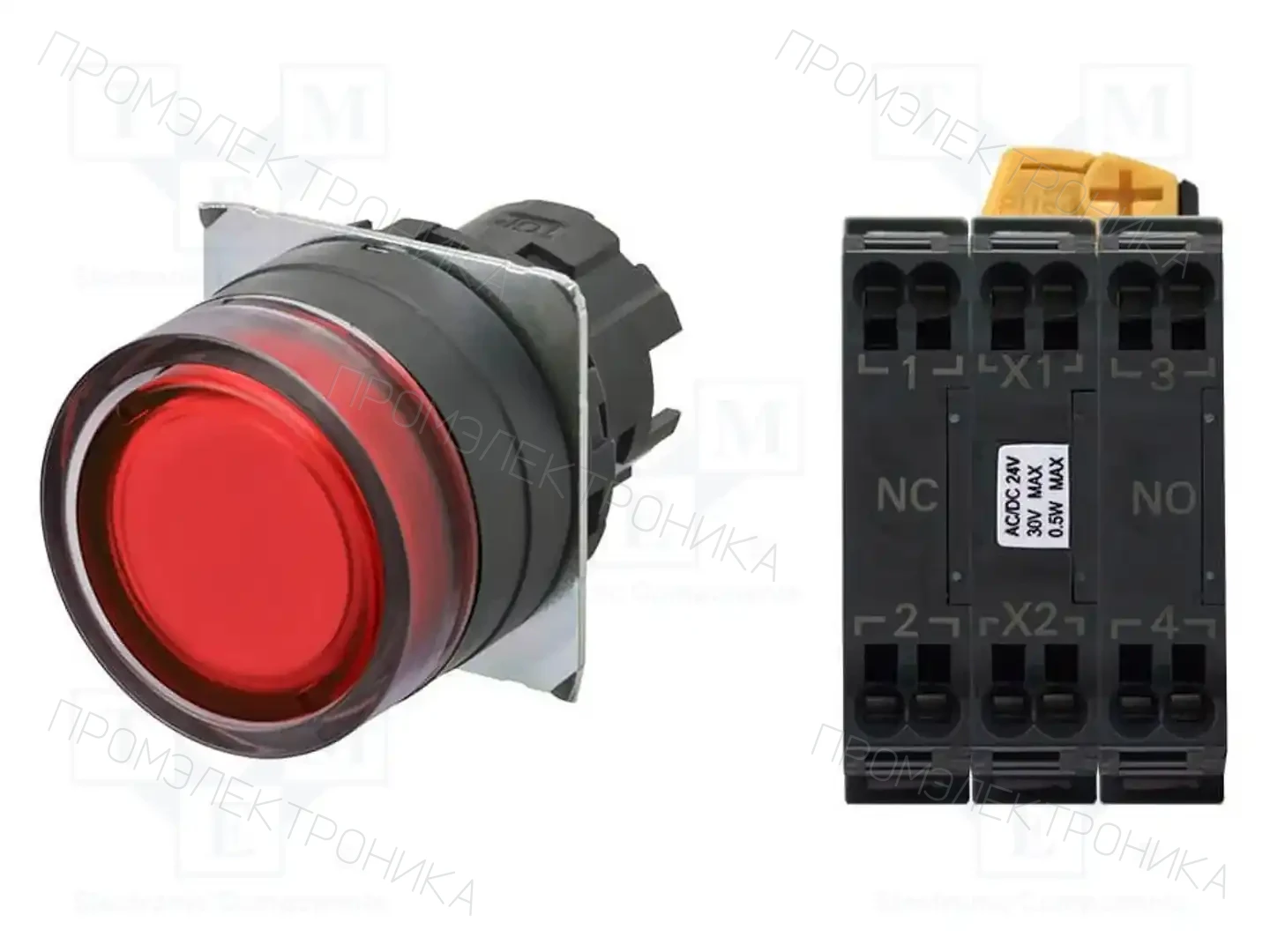 OMRON A22NL-BGM-TRA-P102-RC — Переключатели панельные стандартные 22мм