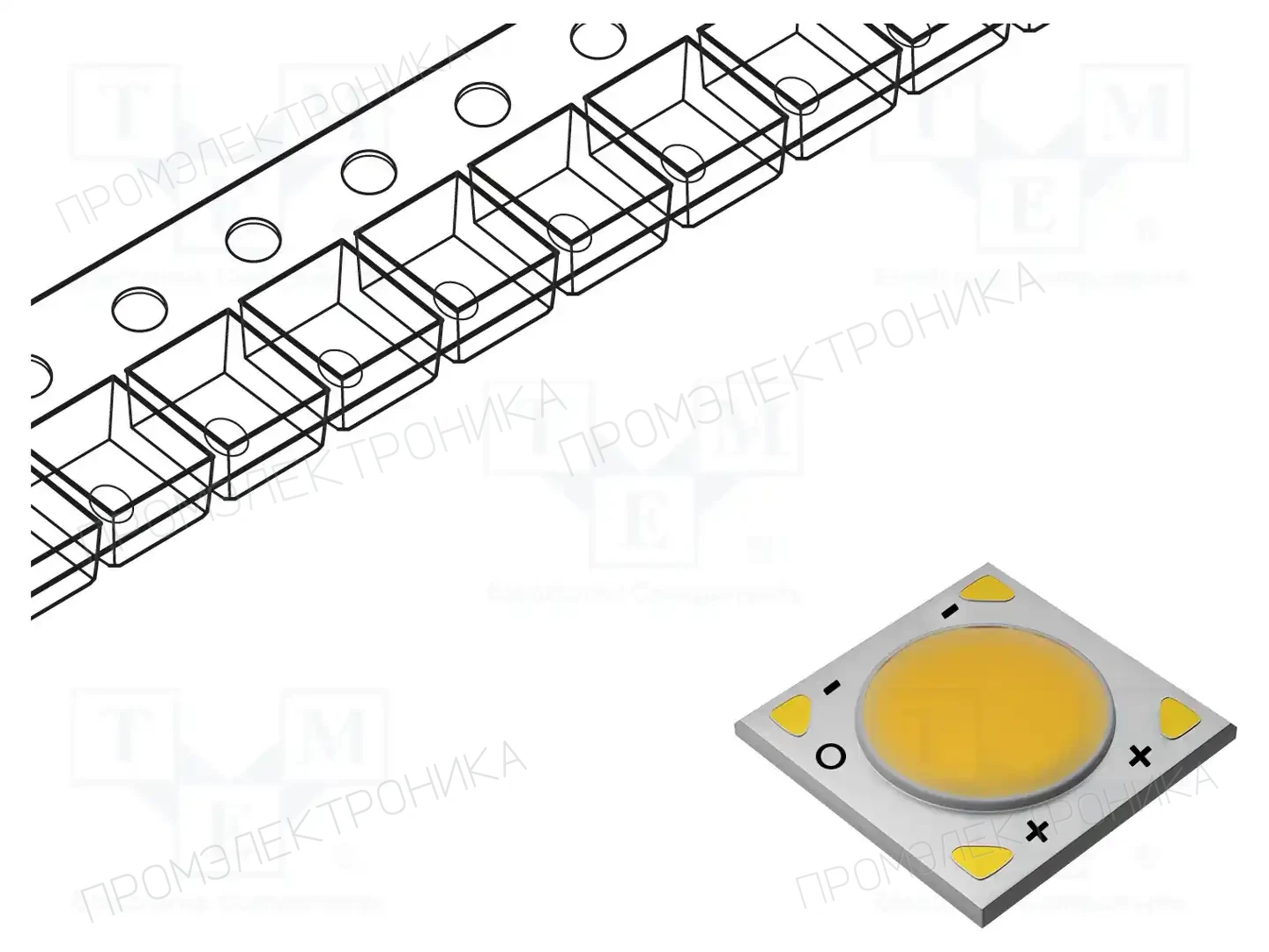 BRIDGELUX BXRE-27E0800-D-83 — Светодиоды мощности белые - COB