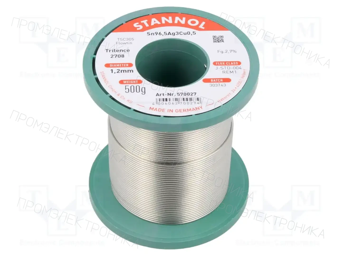 STANNOL 570027 — Паяльные провода бессвинцовые