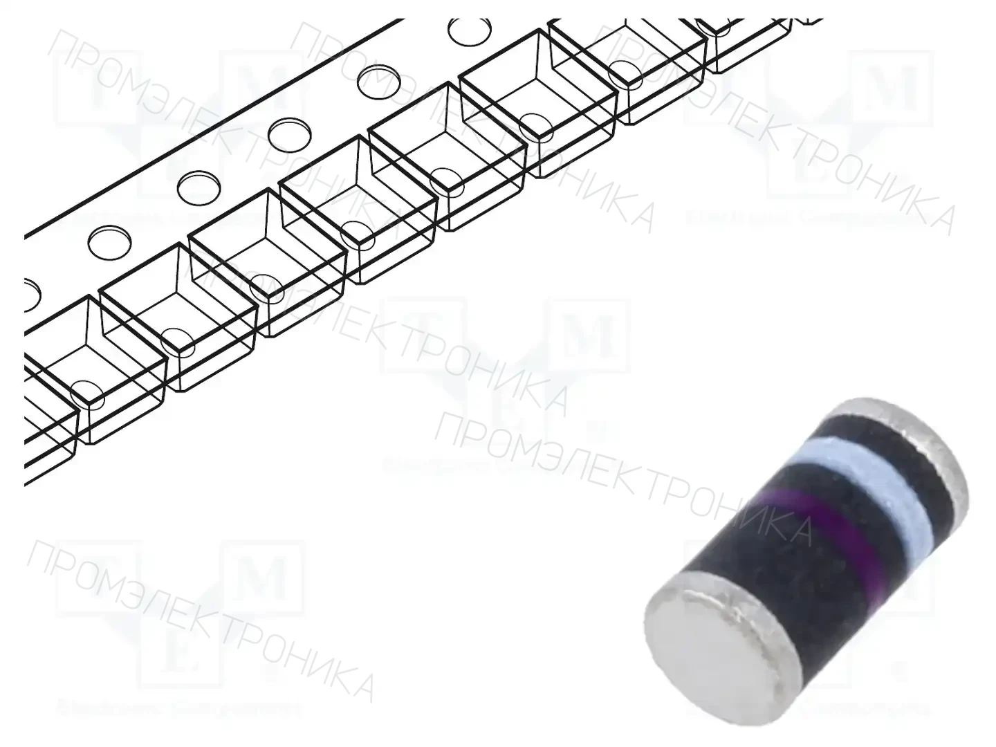 VISHAY GL41M-E3/96 — Универсальные диоды SMD