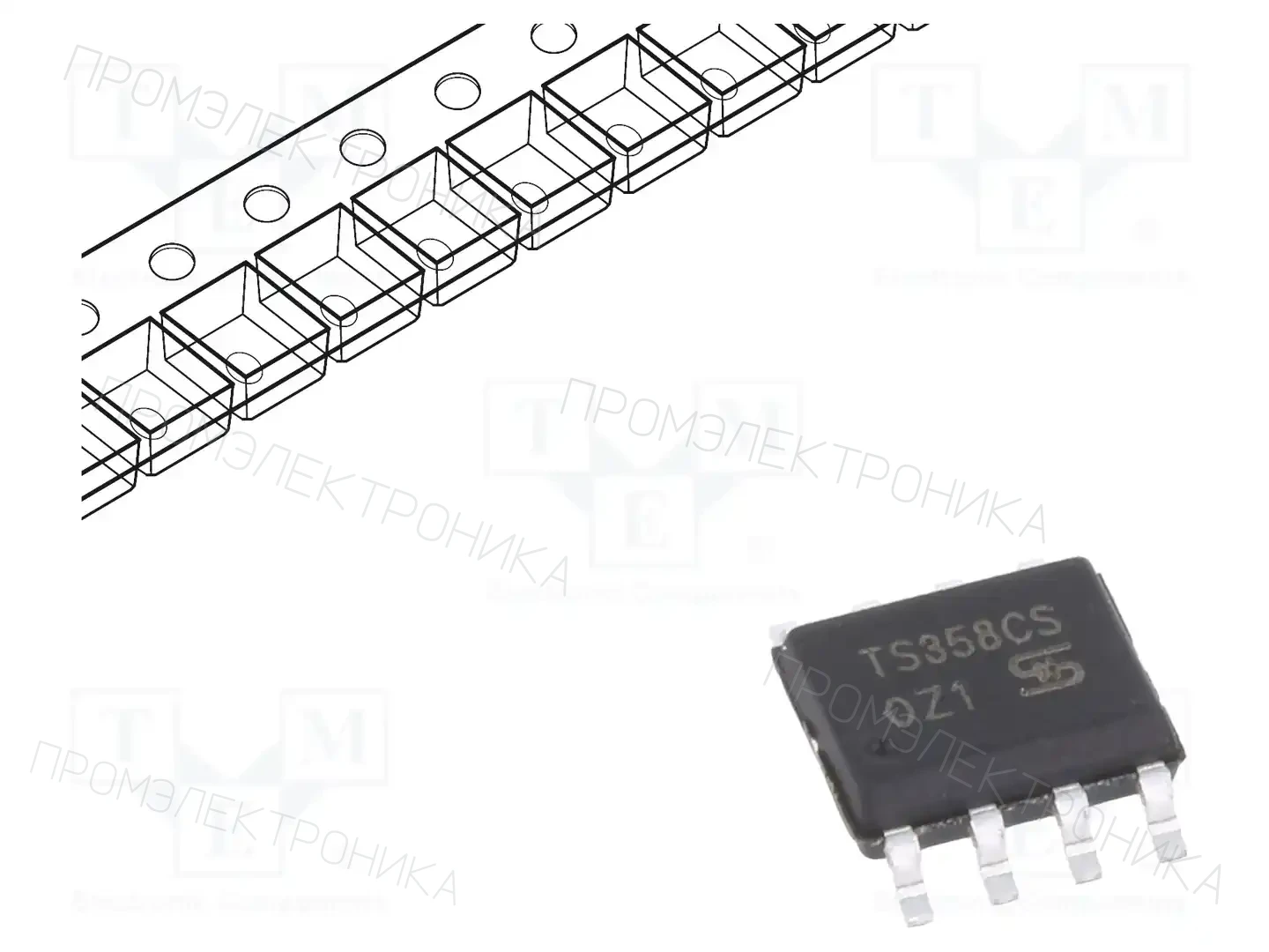 TAIWAN SEMICONDUCTOR TS358CS RLG — Операционные усилители SMD