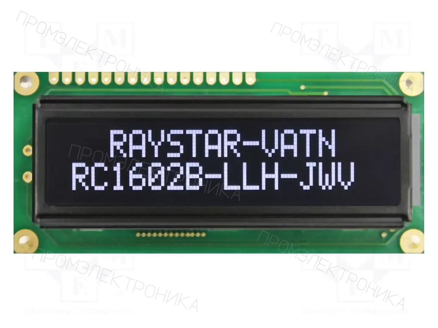 RAYSTAR OPTRONICS RC1602B5-LLH-JWV — Дисплеи LCD буквенно-цифровые