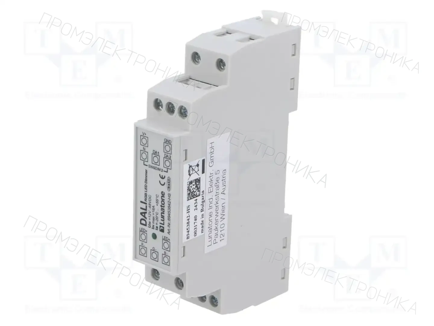 Lunatone DALI DT8 RGB LED DIMMER 16A, DIN RAIL — Блоки питания для LED