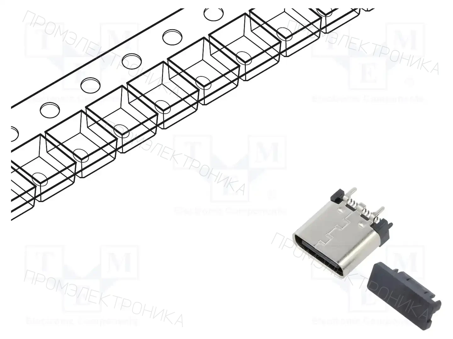 GCT USB4225-03-0880-C — Разъeмы USB и IEEE1394