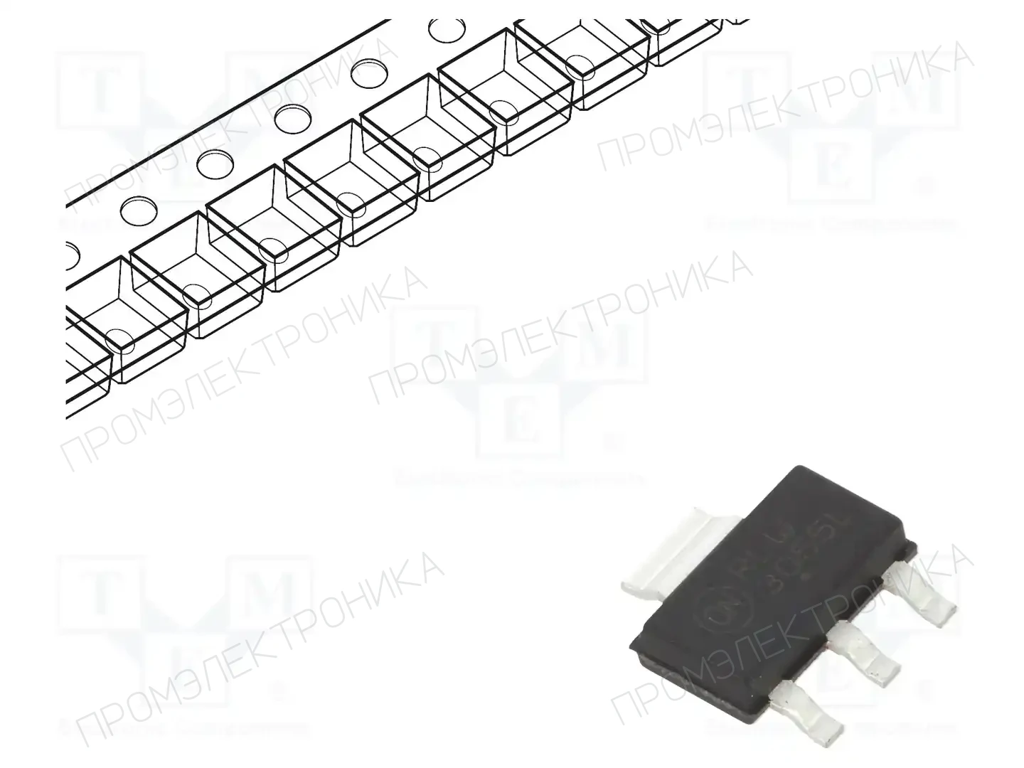 onsemi NVF3055L108T1G — Транзисторы с каналом N SMD