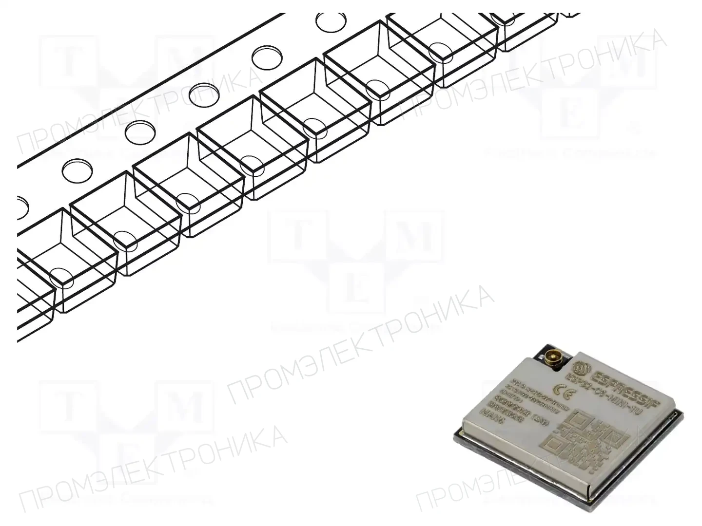 ESPRESSIF ESP32-C6-MINI-1U-N4 — Модули IoT (WiFi/Bluetooth)
