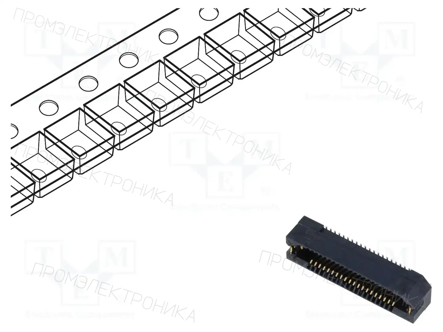 SAMTEC ERF8-020-05.0-S-DV-L-K-TR — Разъeмы пластина - пластина