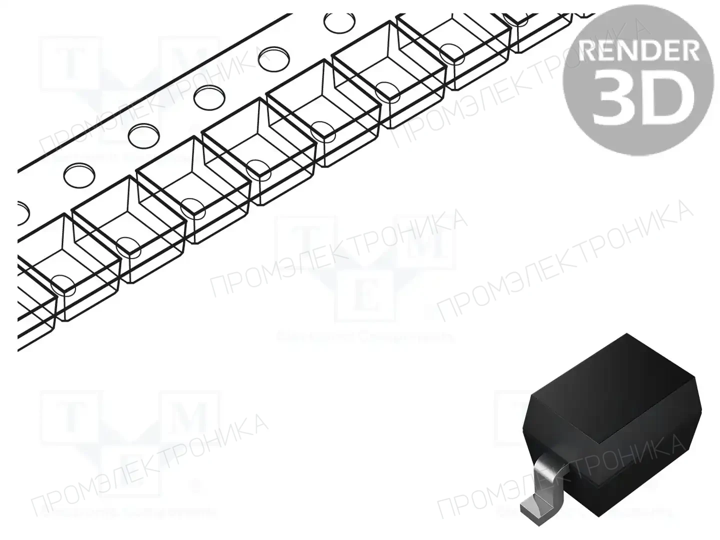 BOURNS CDSOD323-T03SC — Диоды защитные - сборки