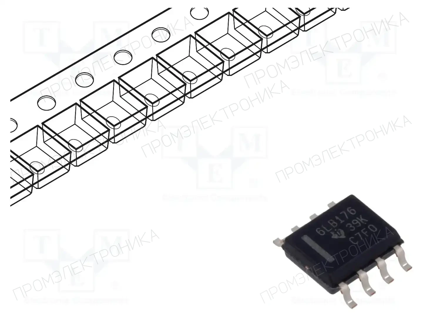 Texas Instruments SN65LBC176DR — Микросхемы - RS232 / RS422 / RS485