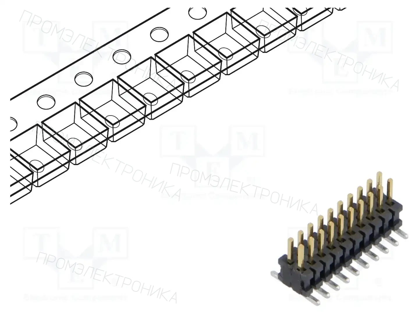 SAMTEC FTSH-110-01-F-DV-P-FR — Разъeмы пластина - пластина