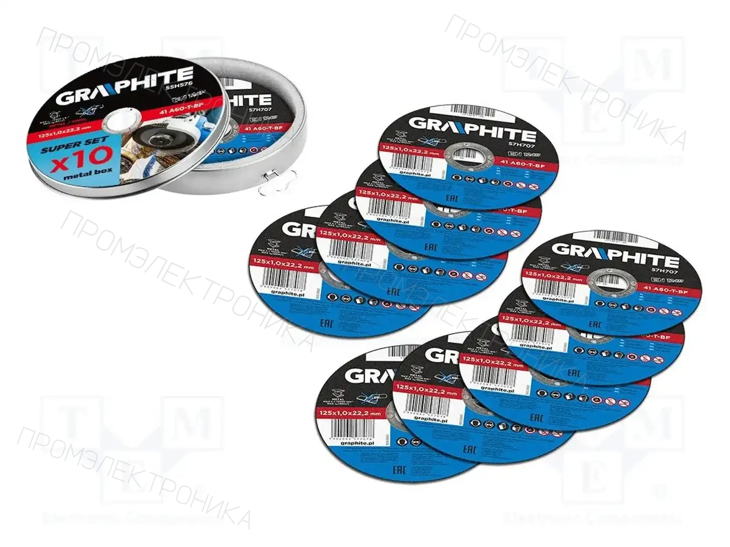GRAPHITE 55H576 — Диски для резки и шлифовки