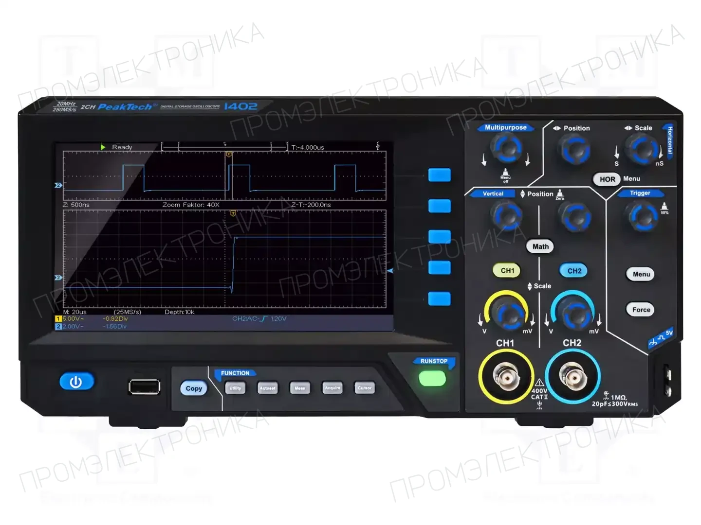 PEAKTECH P 1402 — Осциллоскопы цифровые