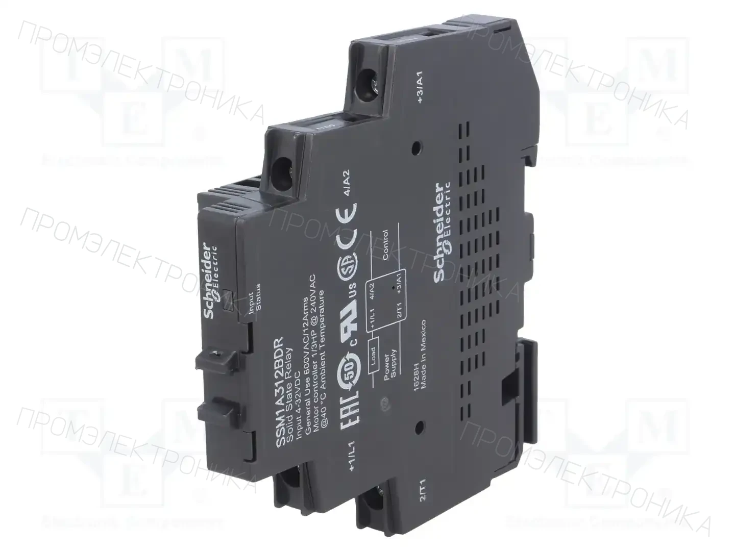 SCHNEIDER ELECTRIC SSM1A312BDR — Реле SSR однофазные