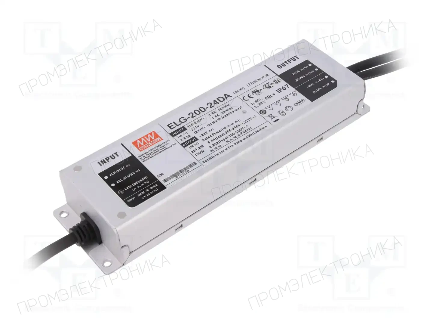 MEAN WELL ELG-200-24DA — Блоки питания для LED