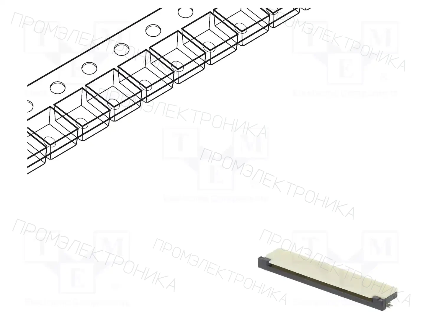 AMPHENOL COMMUNICATIONS SOLUTIONS 62684-402100ALF — Разъeмы FFC/FPC растр 0,5мм