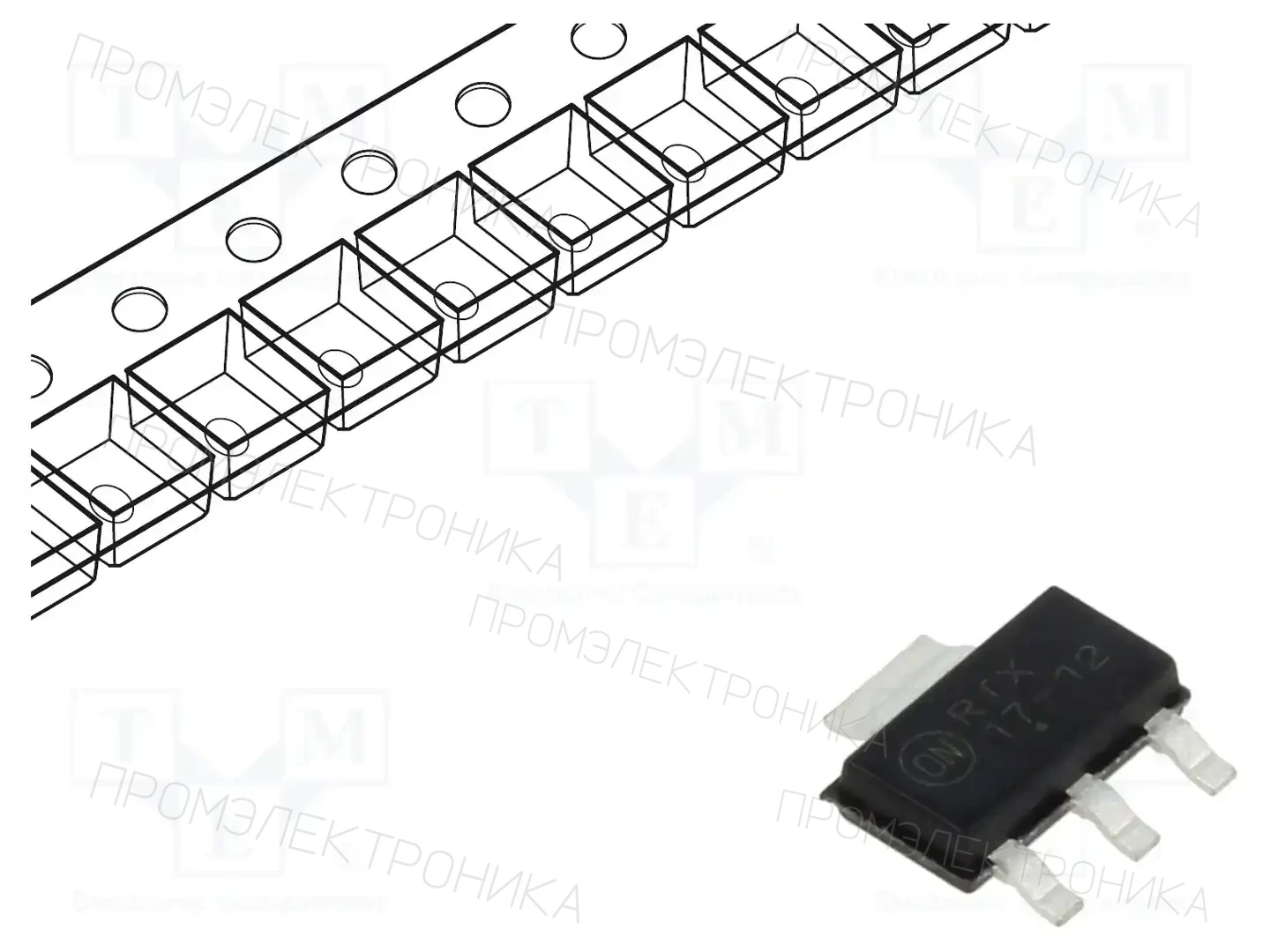 onsemi NCP1117ST12T3G — Стабилизаторы напряжения нерегулир. LDO