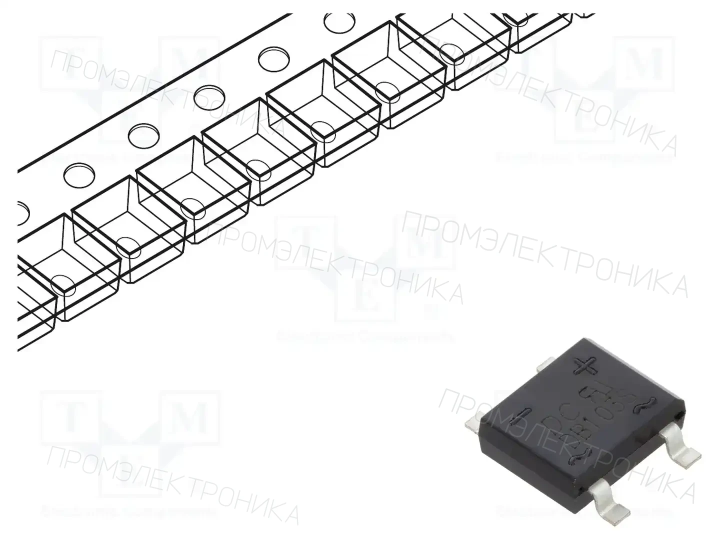 DC COMPONENTS DB103S — Однофазные мосты диодные SMD/THT