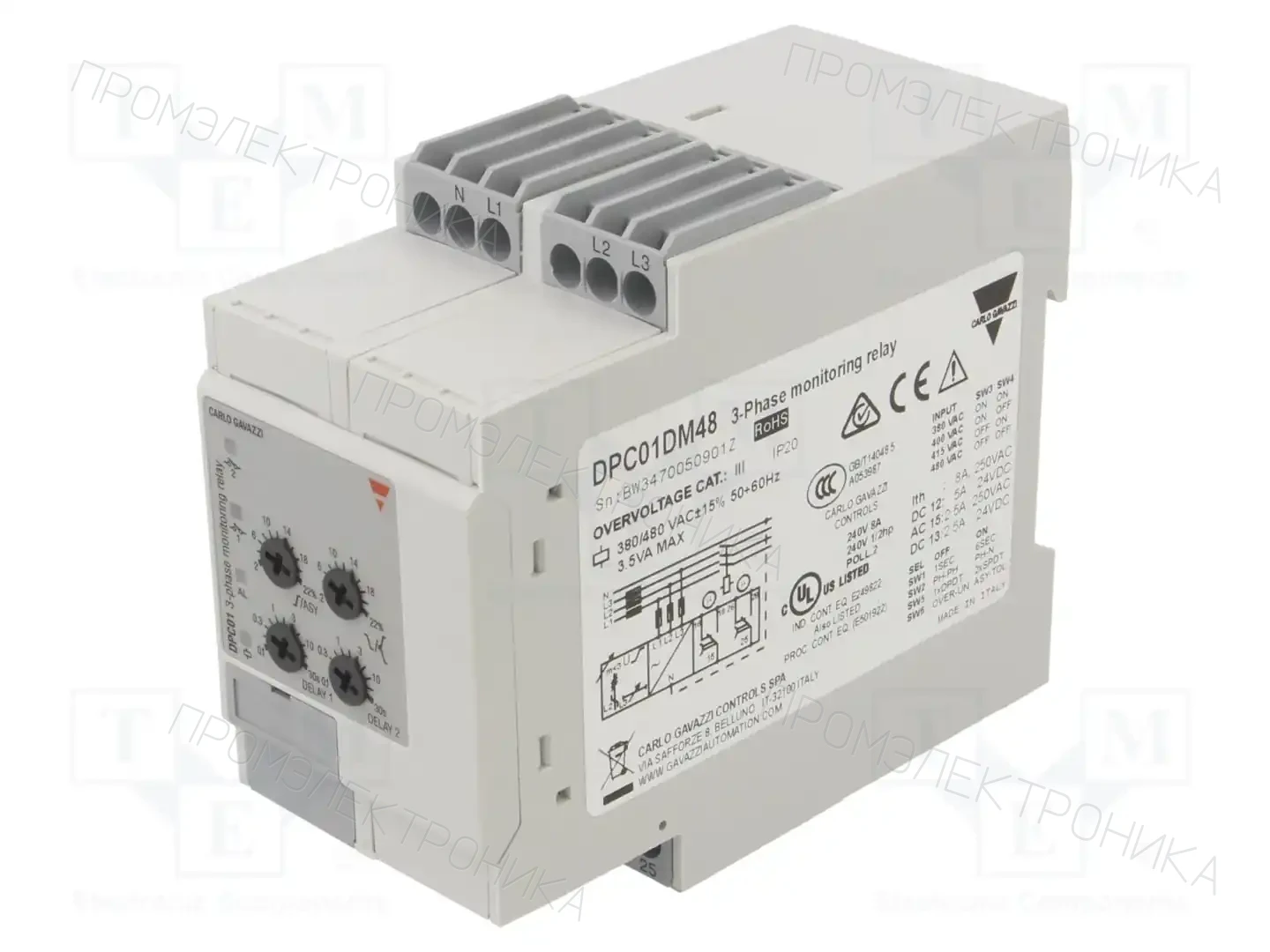 CARLO GAVAZZI DPC01DM48 — Контрольные реле
