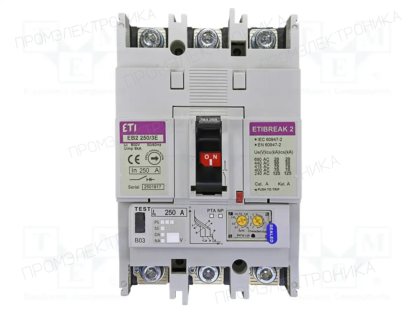 ETI POLAM EB2 250/3E 250A 3P — Разъединители