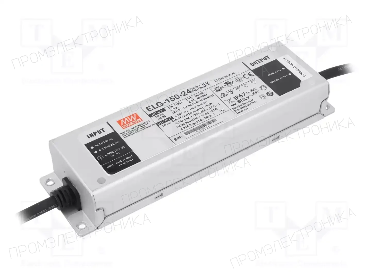 MEAN WELL ELG-150-24-3Y — Блоки питания для LED
